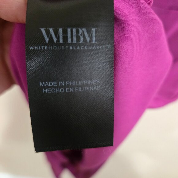 Purple-Matte-Jersey Twist front dress-WHBM - Picture 4 of 6